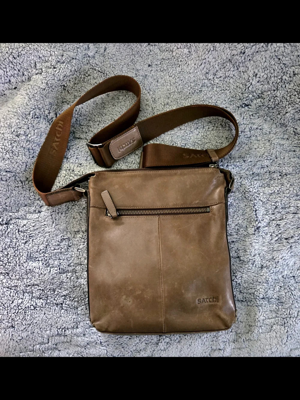 Satchi Leather Crossbody Bag